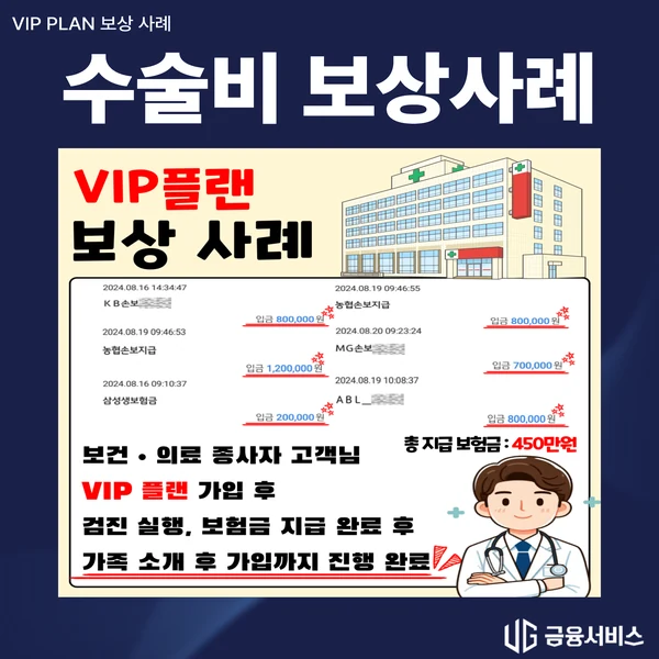 건강검진 후 보험금 청구 보상사례 자료